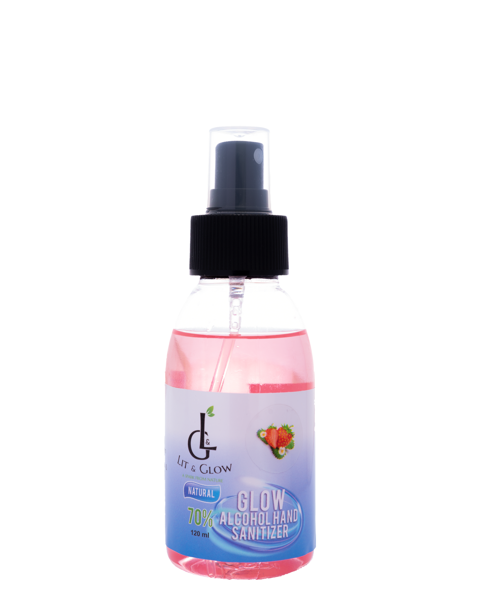 Glow Alcohol Sanitizer (Strawberry) 120ML